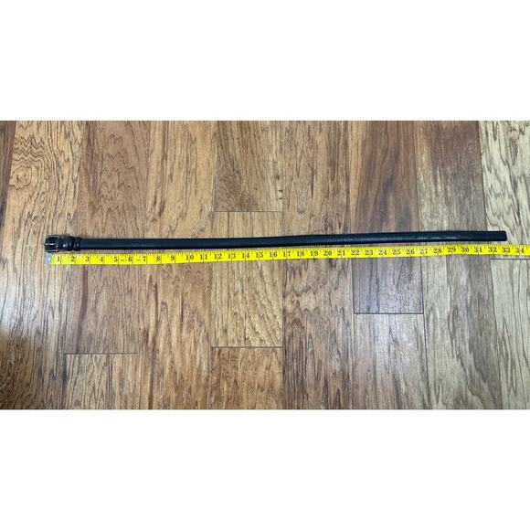 B1 Mackage Slim Leather Buckle Belt Womens XXS Minimalist Modern Classic Luxe - Picture 4 of 6